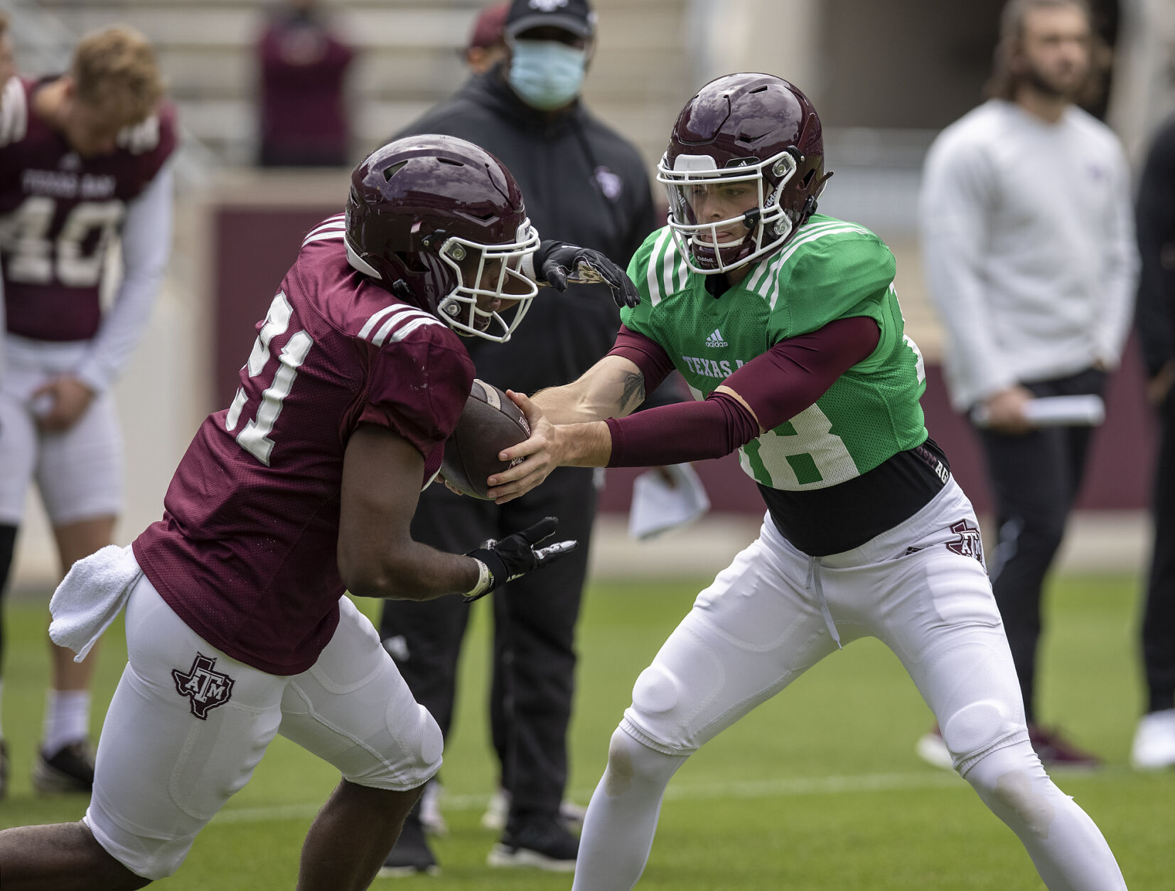 Spring football practice